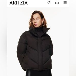 Aritiza Wilfred Cloud Puff Size Small Puffer Jacket Winter Down Coat Black